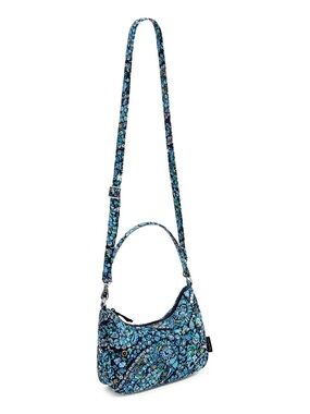 NWT Vera Bradley Frannie Crescent Crossbody bag Dreamer Paisley Print